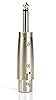 Devinal 6.35mm (1/4 Inch) Mono Male to XLR Female Adapter - Professional Stereo Audio Converter for Microphones, PA Systems, Studio Equipment w/Durable Gold-Plated Connectors (1-Pack) #3