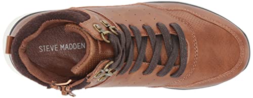 Steve Madden Bota infantil unissex Bgeorge Fashion, Conhaque, 4 Big Kid