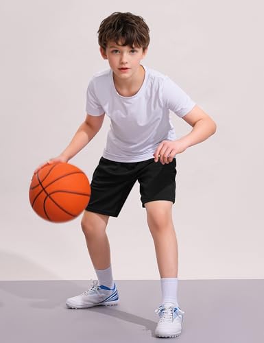 Boys Athletic Shorts Youth Quick Dry Soccer Basketball Running Gym Performance Mesh Sports Shorts for Kids2