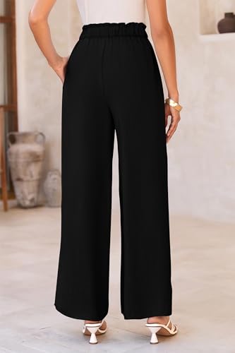 PRETTYGARDEN Women's Wide Leg Work Pants Business Casual High Waisted Loose Palazzo Trouser Summer Clothes2