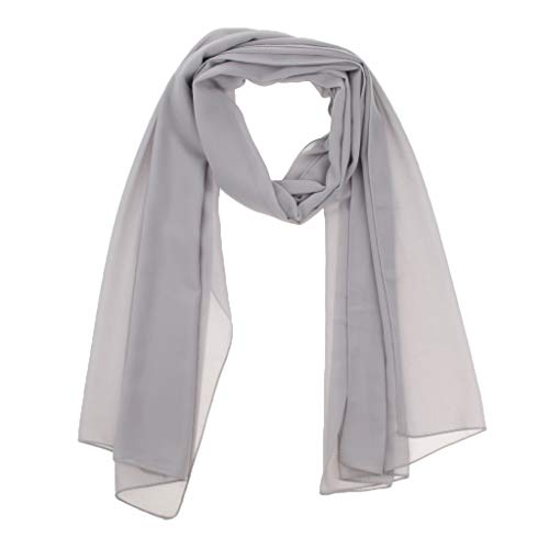 Homyl Mulheres Elegantes Bolha Sólida Chiffon Lenço Hijabs Muçulmano Lenço de Cabeça Xailes Chapéu -