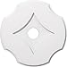 Ekena Millwork CMP18PL-03000 Percival Architectural Grade PVC Contemporary Urethane Ceiling Medallions 18"OD x 3"ID x 6 1/4"C x 1"P