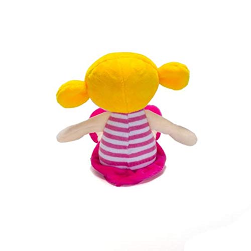 Boneca De Pelúcia Com Chocalho Vestido Rosa Unik Toys
