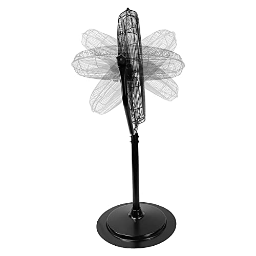 Maxx Air Industrial 30" Pedestal Fan, Powerful Heavy Duty, Commercial Fan for Warehouses, Factories, and Large Spaces, Adjustable Height, Durable Construction, High Velocity Air Circulation