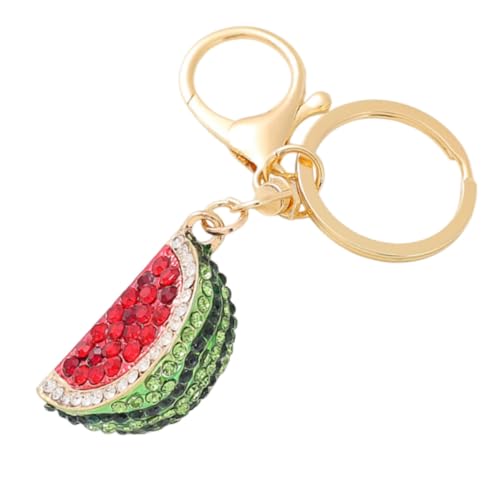 Porte-clés pastèque incrusté cadeau idéal comme décoration de sac