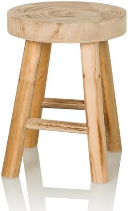 Rustikaler Blumenhocker Aus Massivholz - Pflanzenständer Für Innen & Außen