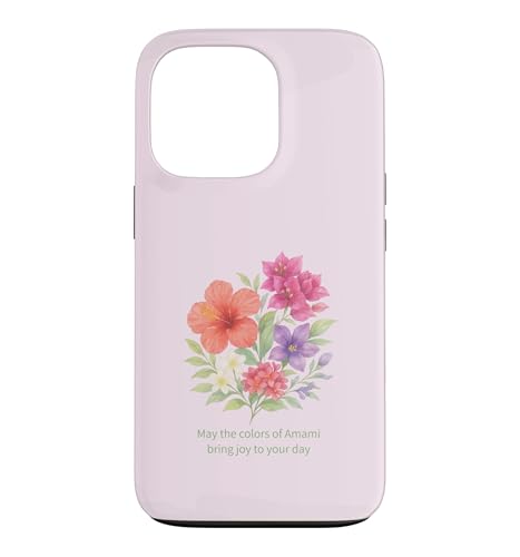 �����̐F�ʂ�Z���{�^�j�J�� �u�[�P �EAmami Island Botanical Floral Bouquet �X�}�z�P�[�X iPhone 13 Pro �p