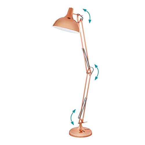 Lámpara de pie con interruptor Borgillio para luz de lectura 4