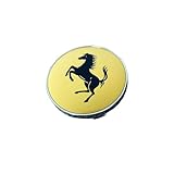 ZXNMCB 4 pièces Auto Cache Moyeux pour Ferrari 60 MM Cache Moyeu Cache de Roue Centrale Accessoires de Voiture Jante de Pneu de véhicule,C Yellow