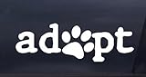 Keen Adopt a Pet Decal Vinyl Sticker|Cars Trucks Walls Laptop|White|5.5 X 1.8 in|KCD380