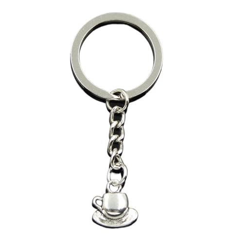 Porte-clés métal voiture pendentif tasse café bijoux 15x14mm