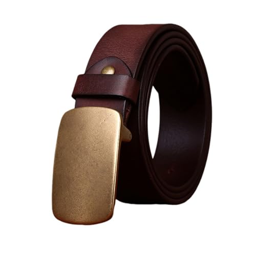 Ceinture cuir pleine fleur homme robuste large 3,8 cm style vintage boucle rectangulaire antique
