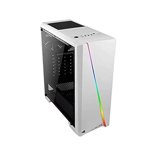 Cylon White RGB Mid Tower Computer Case