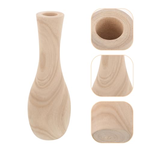 Maceta decorativa interior de madera beige ideal para crear un ambiente cómodo en tu salón 8