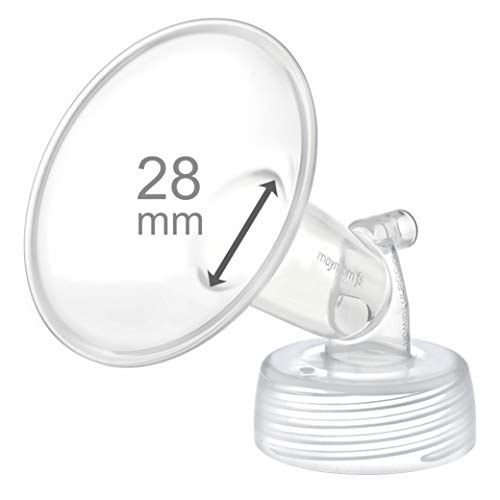 Image of Maymom Wide Bottle Neck Pump Parts for Spectra S1 S2 Pumps; Incl One Wide 28 mm Mouth Flange; Not Original Spectra Flange