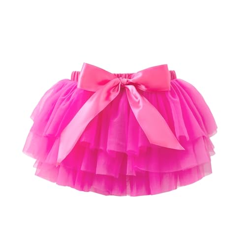 Image of 6M-3T Infant Baby Girl Tutu Skirt Toddler Girls Solid Color Tulle Skirts Birthday Outfits with Headband