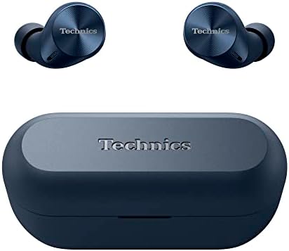 Technics EAH-AZ60M2 Wireless Earbuds with Noise Cancelling, 3 Device Multipoint Bluetooth, Comfortable In-Ear headset, Wireless Charging, Midnight Blue