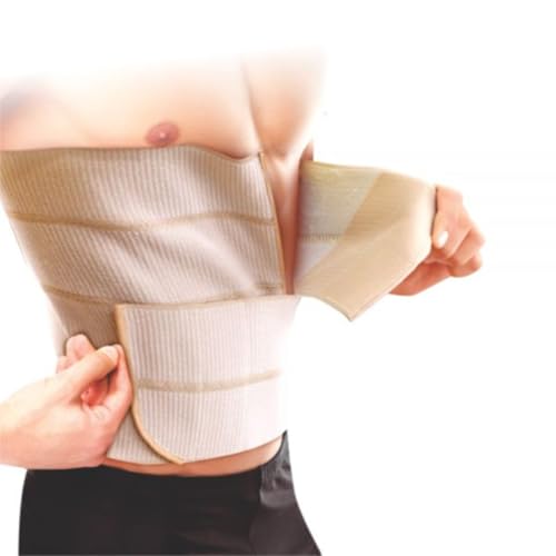 Faixa Abdominal com Quatro Painéis, Ortho Pauher, Bege, Grande