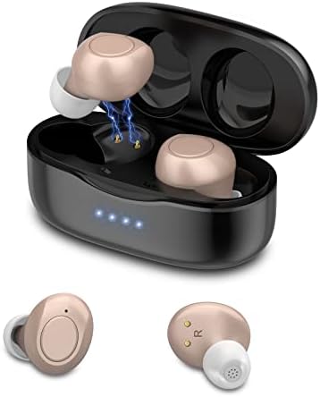 Rechargeable Hearing Aids for Seniors with Battery Case