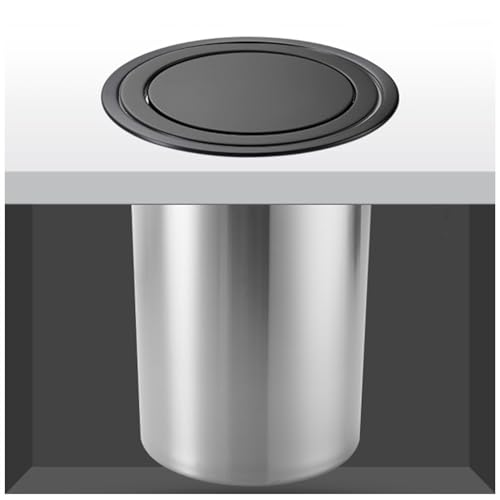Couvercle de poubelle en inox 304 encastrable pour plan de travail haut de gamme