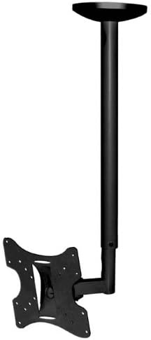 InstallerParts Flat TV Ceiling Mount 23~42" Tilt/Swivel, LCD-504A Black -- LCD LED Plasma TV Flat Panel Displays -- Great for Toshiba, Samsung, LG, Vizio, Sony, Dynex, Insignia and More!