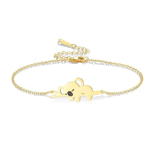 VASSAGO Pulsera de koala para mujer, de acero inoxidable, para amantes de los animales, regalo de joyería de koala para adolescentes y amigas, talla única, Acero inoxidable, No es una piedra preciosa | Ya disponible en tu tienda friki favorita! En mundofriki.es! VASSAGO Pulsera de koala para mujer, de acero inoxidable, para amantes de los animales, regalo de joyería de koala para adolescentes y amigas, talla única, Acero inoxidable, No es una piedra preciosa | Ya disponible en tu tienda friki favorita! En mundofriki.es!