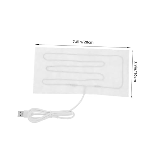 Colchoneta eléctrica para mascotas pequeña 20x10 cm blanca miniatura 2