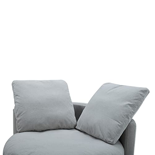 Amazon Brand – Stone & Beam Alende Deep Swivel Living Room Accent Chair, 46''W, Light Grey #TOP4