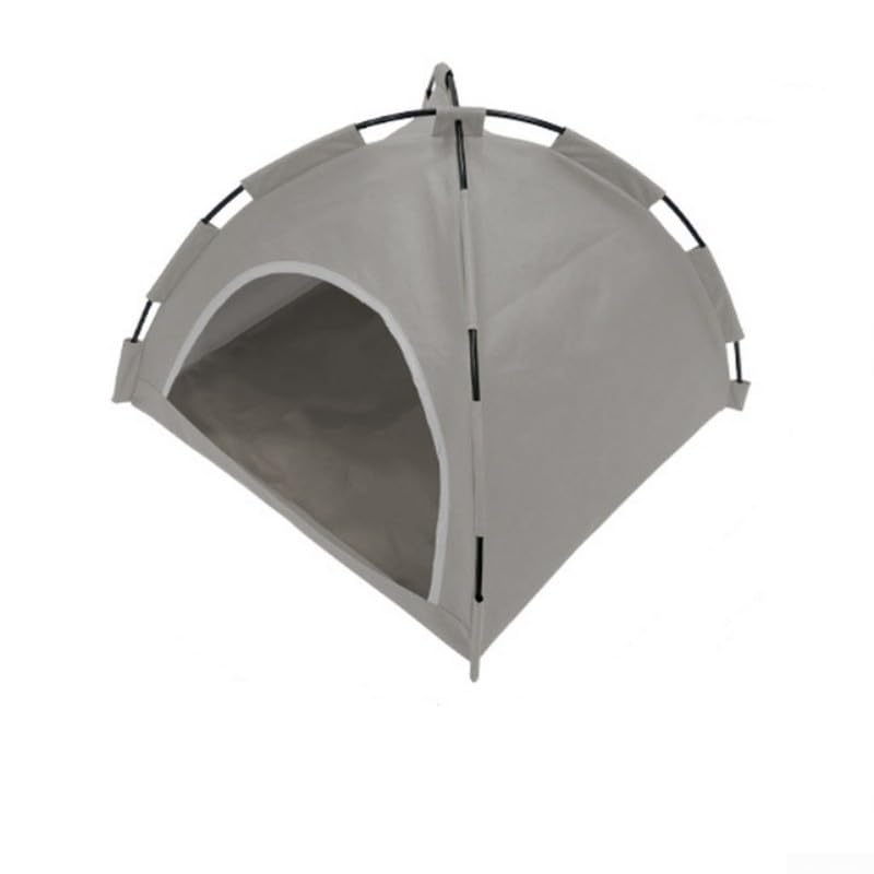 Vootnifig Portable Pet Tent for Cats and Dogs, Foldable Indoor Outdoor House with Breathable Netting, Easy Clean Shelter for Small Pets Under 16kg, Green(Gray-M Size)
