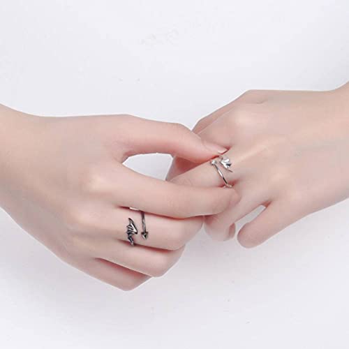 Bague ouverte S925 la solution pour un anneau de couple sans erreur de taille - 3