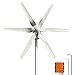 Produktbild 12V 24V Windkraftanlage 800W Windturbine mit MPPT Laderegler Horizontale 3 Phase AC Horizontaler Windgenerator Für Home bauernhof 6 Blätter Windmühle