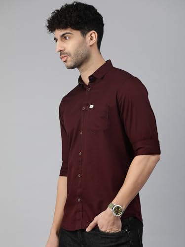 Image of Majestic Man Men Classic Slim Fit Pure Cotton Casual Shirt