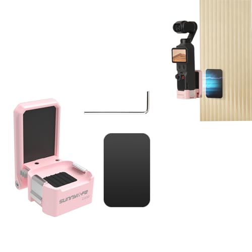 DJI Osmo Pocket 4/3 �Ή� �}�O�l�b�g�X�^���h �O�r�g���A�_�v�^�[1/4�C���`�l�W���t�� �I�X���|�P�b�g4�X�^���h �N�C�b�N�����[�X���C�}�E���g�A�_�v�^�[ DJI Osmo Pocket 4/3 �p�O�r�A�N�Z�T���[(�s���N)