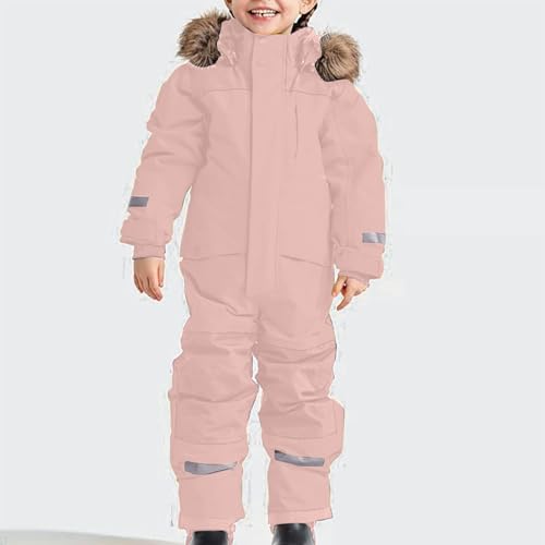 Image of Snow Suit for Kids Girls Boys One Piece Snowsuit Waterproof Windproof Winter Outdoor Overalls Snowboarding Ski Suits