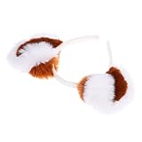 HOLIDYOYO 動物 耳 ヘア アクセサリー 動物 カチューシャ アライグマ 耳 カチューシャ 用 女の子用 アライグマ 耳 用 コスプレ 耳 ヘアバンド 用 パーティー