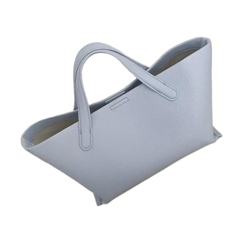 Grand sac à bandoulière bleu pour femme avec fermeture magnétique et organiseur