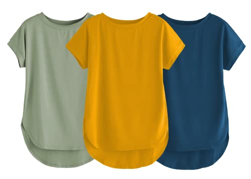 Image of Fabricorn Stylish Plain Up and Down Cotton Tshirt for Women