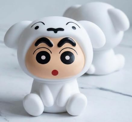 Image of Shin-chan Night Light for Kids, Cartoon LED Night Lamp, Baby Night Light Soft White Glow, Bedside Lamp for Children Bedroom, Cute Anime Lamp Home Decor Light with Switch (Material: Plastic)