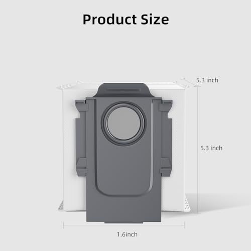 Image of 8 Pack Vacuum Dust Bags Replacement Compatible with Roborock S8+, S8 Pro Ultra, Q7 Max+ /Max, Q5 Max+, Q8 Max+, S7 Pro Ultra, Q5, Q5+, Q5 Pro+, Q7, Q7+, S7 Max Ultra Vacuum Accessories