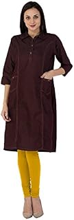 Denim Kurti/Kurta for women with Pockets and collar