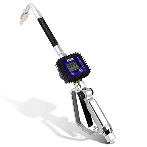 Digital Oil Control Valve Meter Nozzle,Pneumatic Oil Gun with 1/2" inch NPT Inlet,Extrusion pressure 7bar,Digital Fuel Oil Lubricant Nozzle with Flow Meter(Not for Gasoline) by Sobalai - Used condition - US$84.14