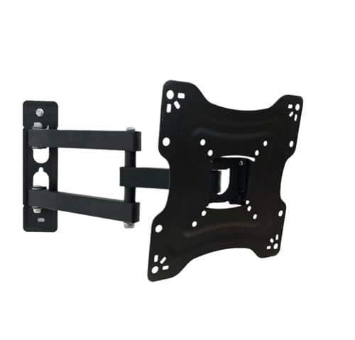 Support TV télescopique grand angle avec bras rotatif robuste pour écran LED