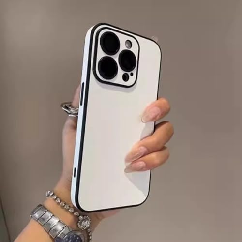 Coque iPhone 12 Pro Max antichoc mate blanche avec pare-chocs de protection arrière