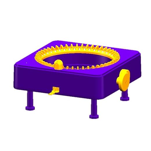 Knitting Machine, Smart Weaver Knitting Round Loom, Knitting Board Rotating Double Knit Loom Machine, 22 Needles Knitting Loom Machines Weaving Loom Kit for Sock, Hat, Pumpkin