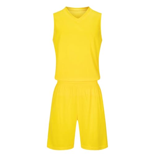 Kids 2 Piece Outfits Crewneck Sleeveless Tank Top Matching Shorts Summer Athletic Jerseys Training Uniforms for 4-13 Years