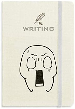 Amazon ビッグマウスショックブラック絵文字パターン ノートブッククラシックジャーナル日記a 5を書く 日記帳 文房具 オフィス用品