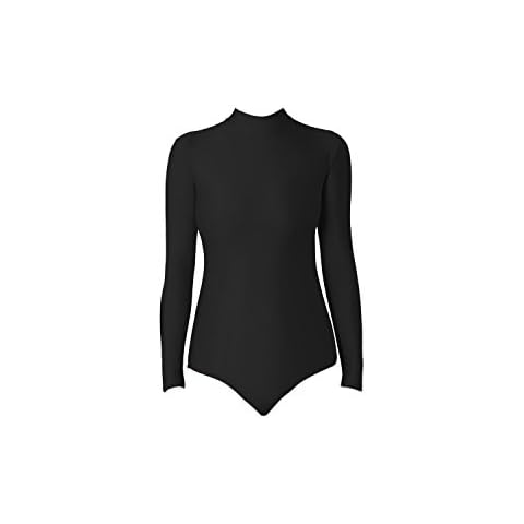 WOLF UNITARD Turtle Neck Leotard for Adult and Child Medium Black Cover