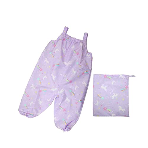ベビープレイウェア スターライトユニコーン柄 お砂場着 砂遊びパンツ 子供用レインパンツ
