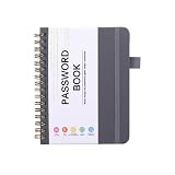 Libreta de contraseñas genérica - Libretas de direcciones compactas de tapa dura - Organizador de direcciones A6 para organizar direcciones importantes de sitios web, correos electrónicos