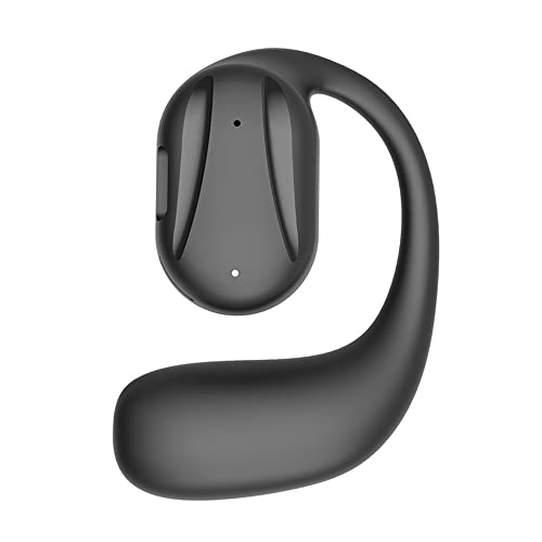 WooAwesome Open Ear Headphones - 120 Days Standby Time - 24H Playtime - Control Music, Phone Calls & Volume with Built-in Remote. Wireless Earbuds. Left Ear ONLY (Black)